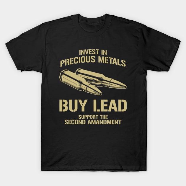 Gun Control Precious Metals T-Shirt by MM-Desigers